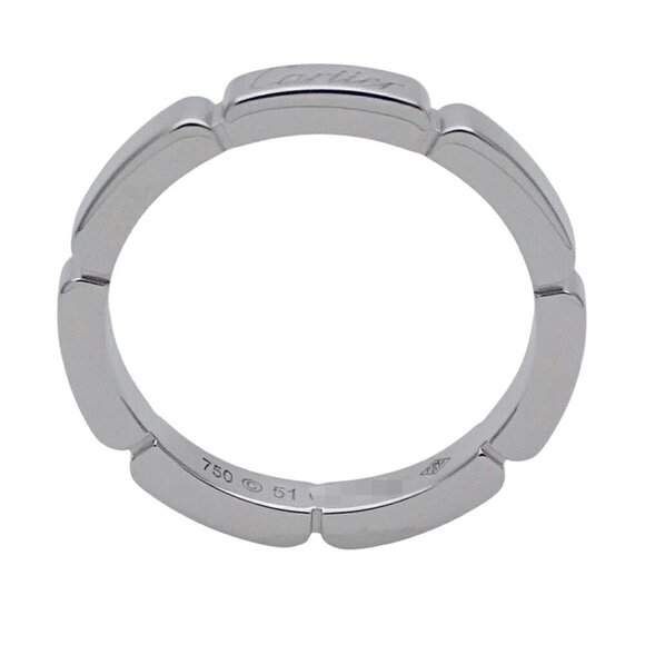 CARTIER White Gold Maillon Panthere Ring #51 - Picture 4 of 8